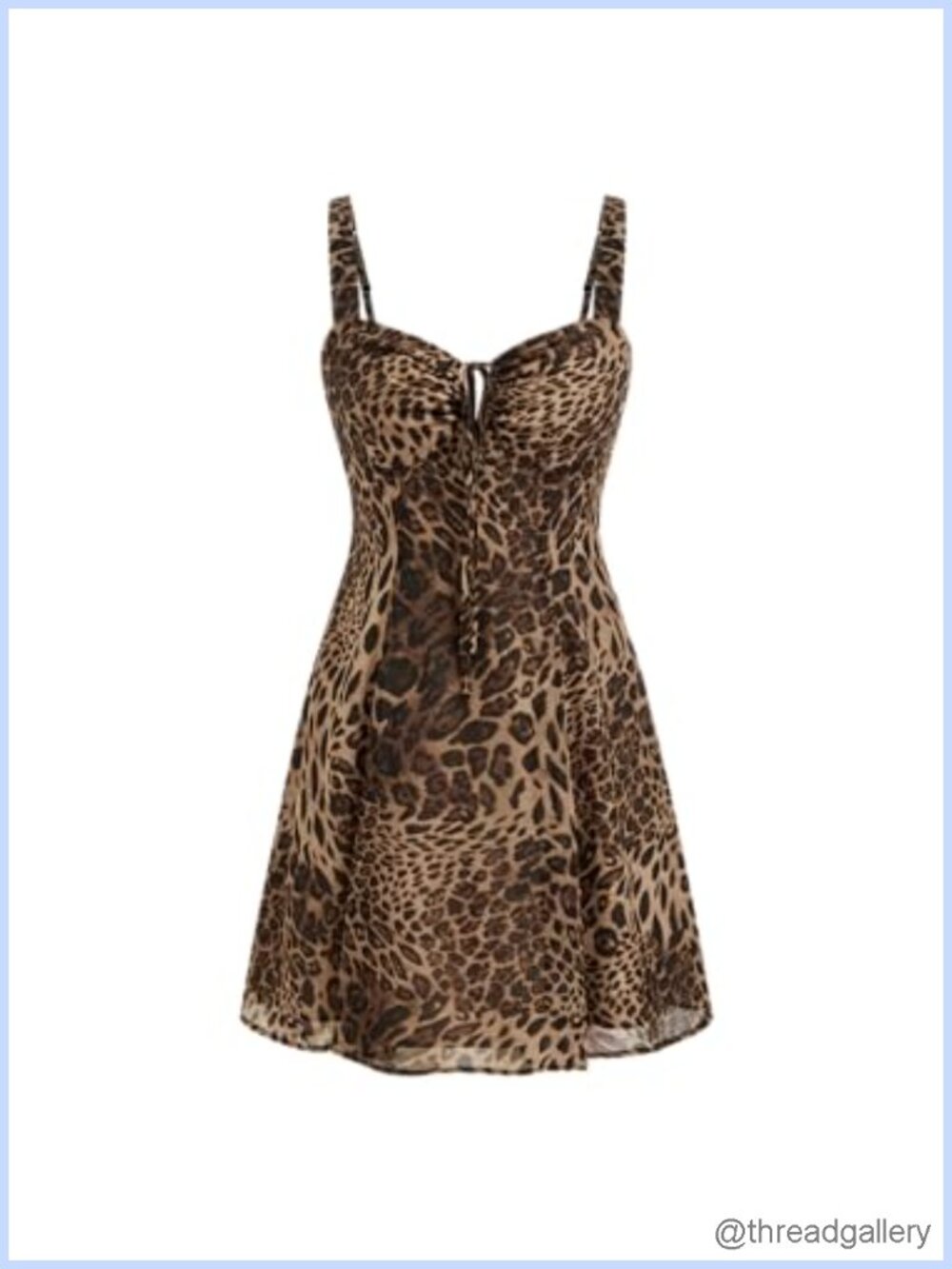 Leopard Print Mini Dress Sleeveless V-Neck Bodycon Party Cocktail Date Night